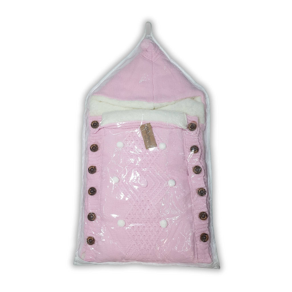 "Sweet Dreams" Knitted Hooded Swaddle Blanket