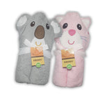 Koala & Cat Themed Hooded Towels
