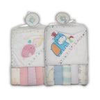 Hooded Towel and Washcloths Set