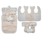 Baby Bib, Socks & Headband Set