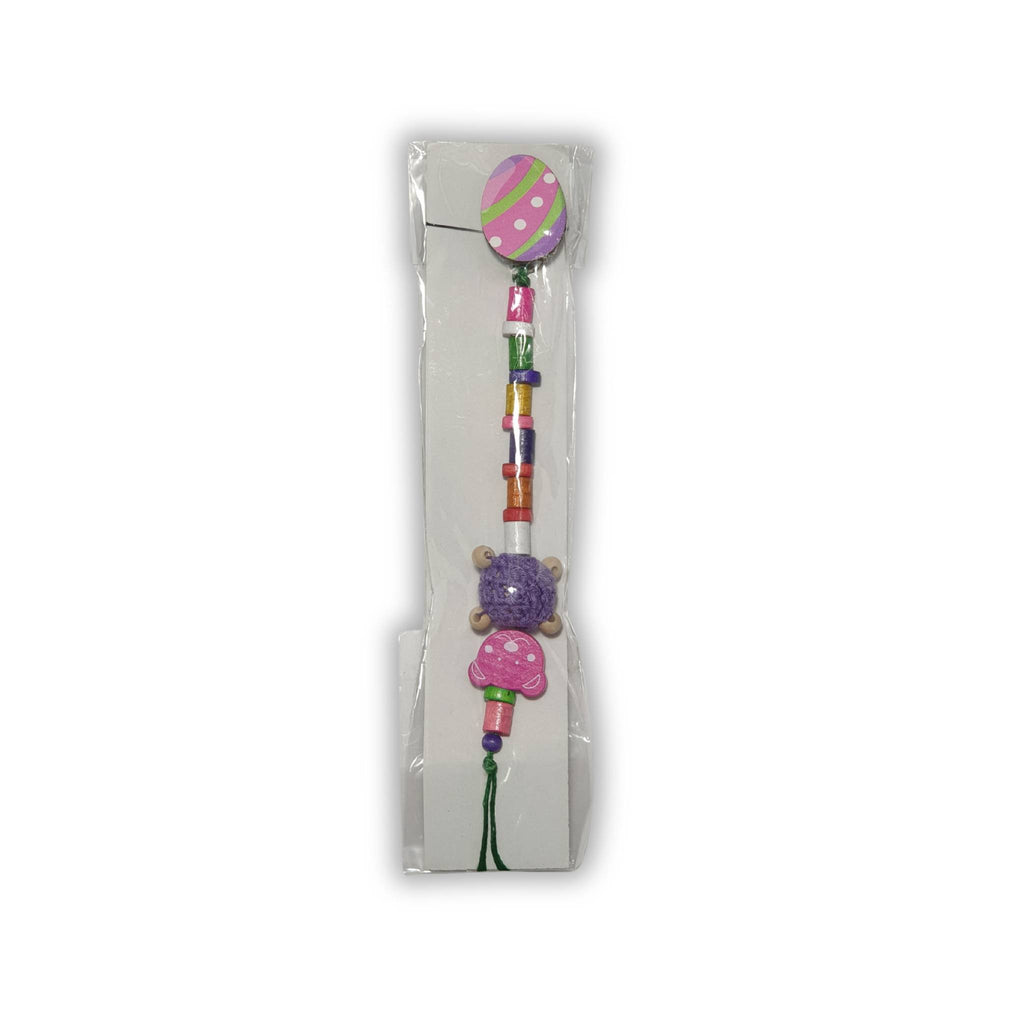 Beaded Pacifier Clip with Colorful Beads