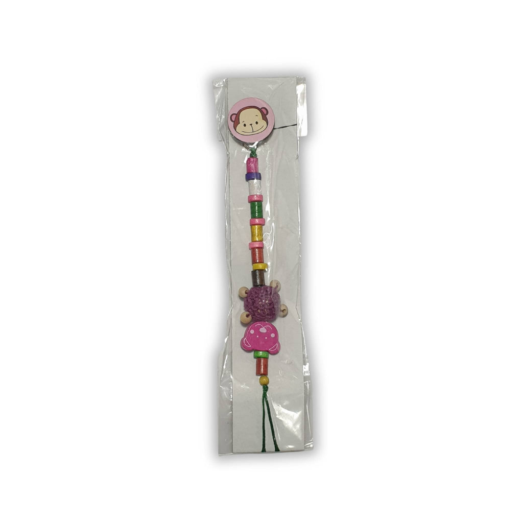 Beaded Pacifier Clip with Colorful Beads
