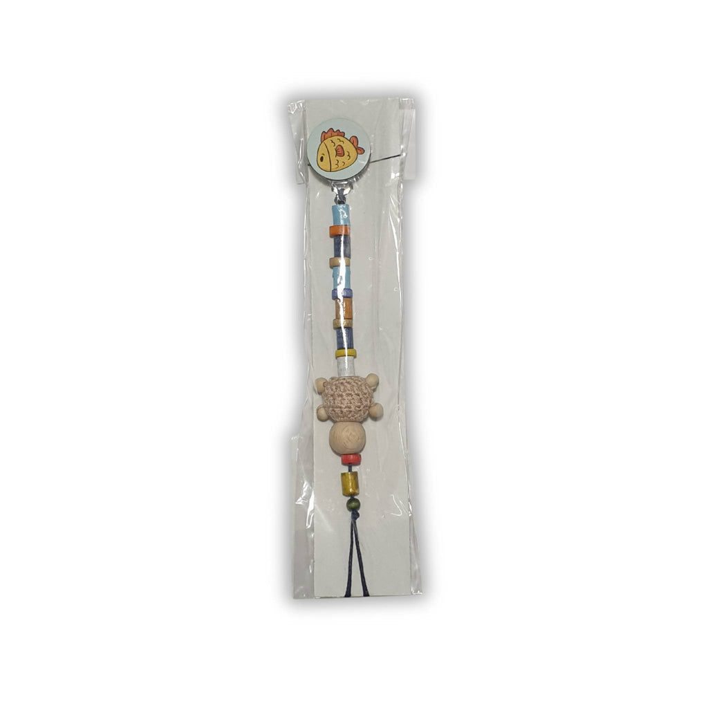 Beaded Pacifier Clip with Colorful Beads