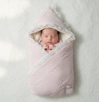"Sweet Dreams" Knitted Hooded Swaddle Blanket