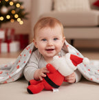 Blanket & Santa/Rudolph the Reindeer Plush Stuffed Toy Gift Set